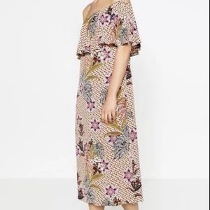 Zara off shoulder midi dress